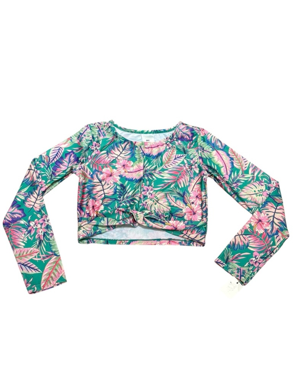 art class Tropical Swim Long Sleeve Top in Teal, Pink, Purple, YL‎ (10/12), NWOT